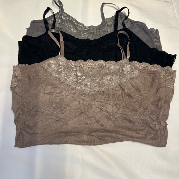 Women’s camisoles size XL black taupe grey bundle of 3 DressBarn - Picture 3 of 16